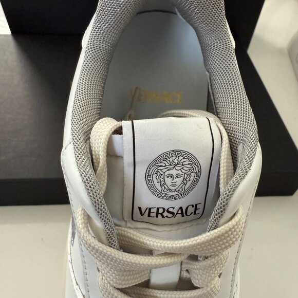Versace Medusa White Leather Women's Sneaker Shoe, 1014316, 38 or 39 - Picture 13 of 15